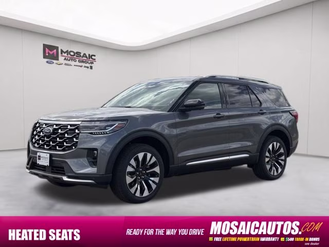 2026 Carbonized Gray Metallic Ford Explorer Platinum 4X4 SUV