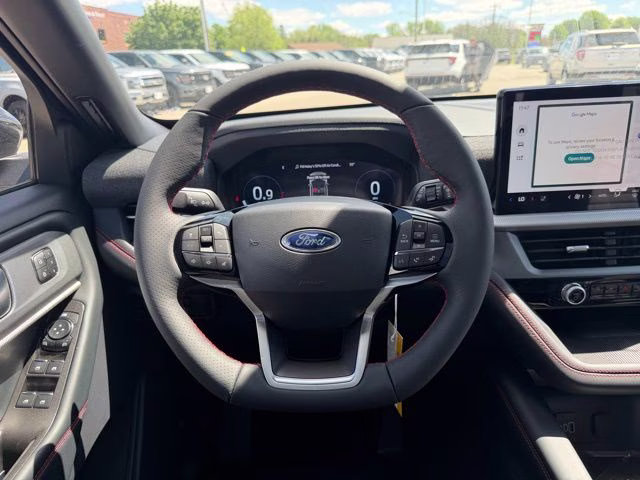 2026 Star White Metallic Tri-Coat Ford Explorer ST-Line 4X4 SUV