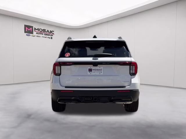 2026 Star White Metallic Tri-Coat Ford Explorer ST-Line 4X4 SUV
