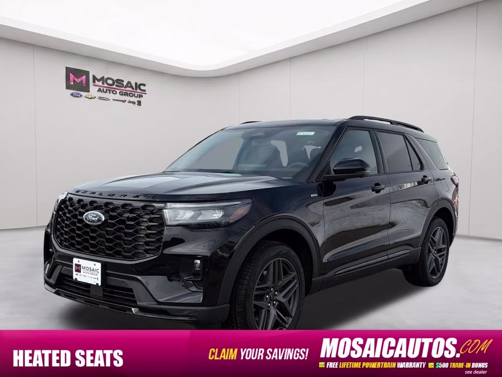 2026 Agate Black Metallic Ford Explorer ST-Line 4X4 SUV