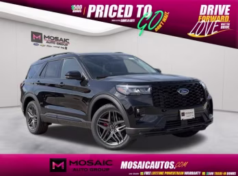 2026 Agate Black Metallic Ford Explorer ST 4X4 SUV