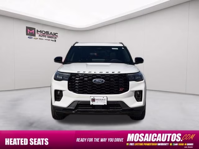 2026 White Metallic Ford Explorer ST 4X4 SUV