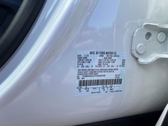 2026 White Metallic Ford Explorer ST 4X4 SUV