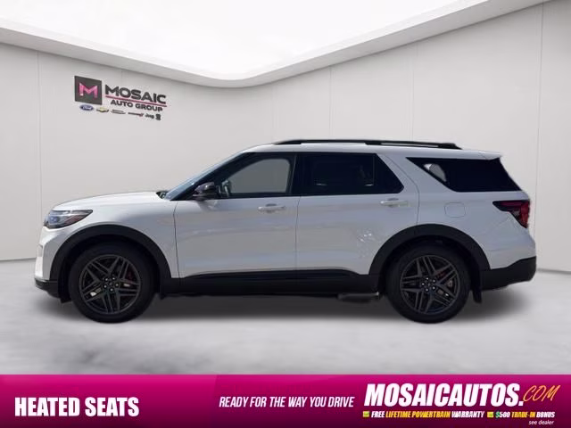 2026 White Metallic Ford Explorer ST 4X4 SUV