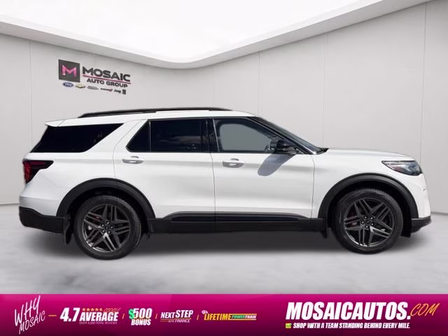 2026 White Metallic Ford Explorer ST 4X4 SUV