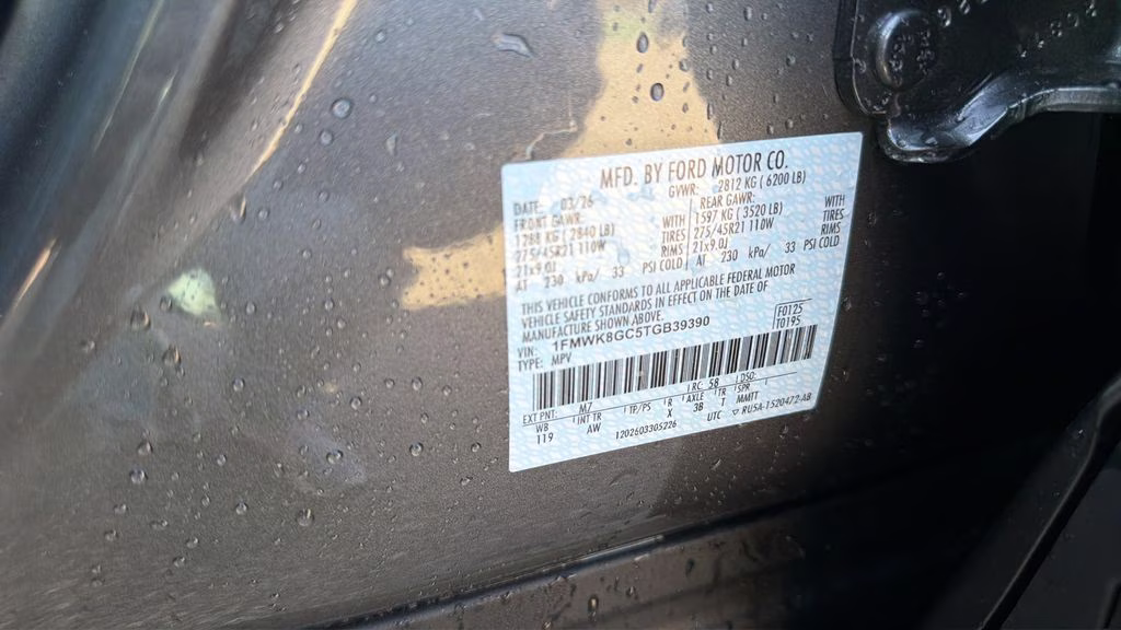 2026 Carbonized Gray Metallic Ford Explorer ST 4X4 SUV
