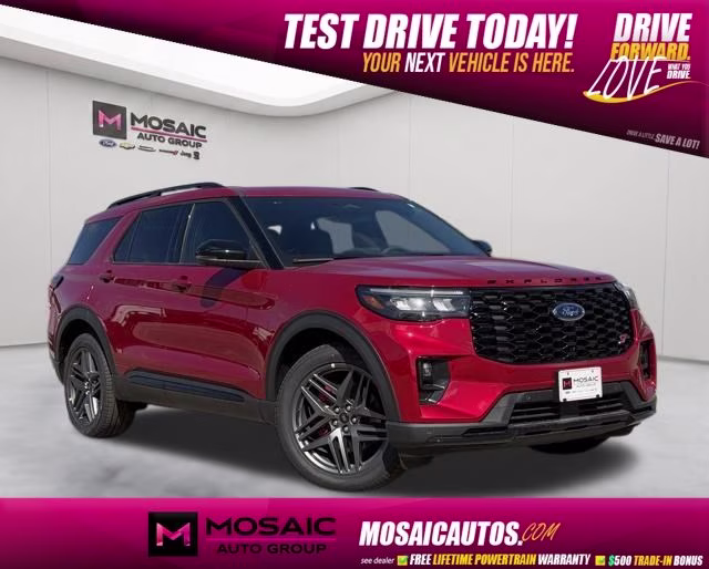 2026 Rapid Red Metallic Tinted Clearcoat Ford Explorer ST 4X4 SUV