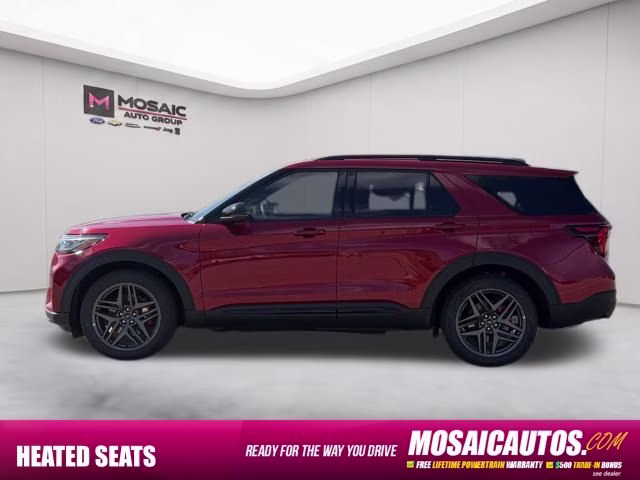 2026 Rapid Red Metallic Tinted Clearcoat Ford Explorer ST 4X4 SUV