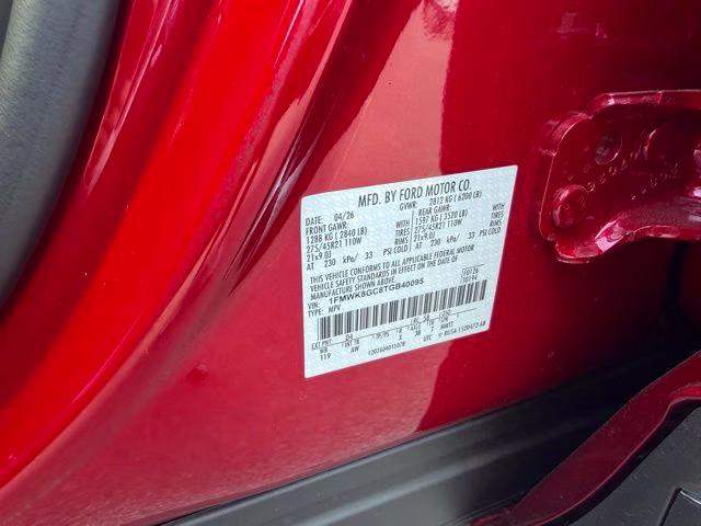 2026 Rapid Red Metallic Tinted Clearcoat Ford Explorer ST 4X4 SUV