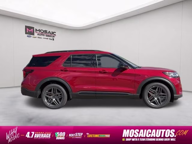 2026 Rapid Red Metallic Tinted Clearcoat Ford Explorer ST 4X4 SUV