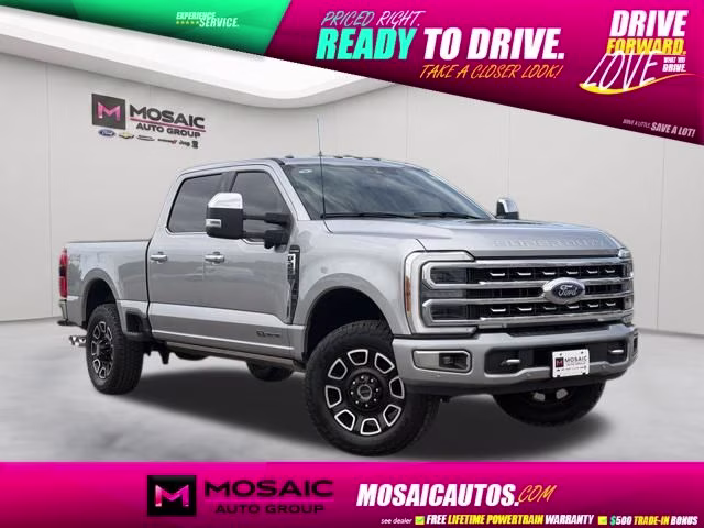 2023 Silver Ford Super Duty F-250 SRW Platinum 4X4 Truck