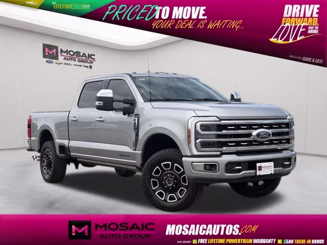 2023 Silver Ford Super Duty F-250 SRW Platinum 4X4 Truck