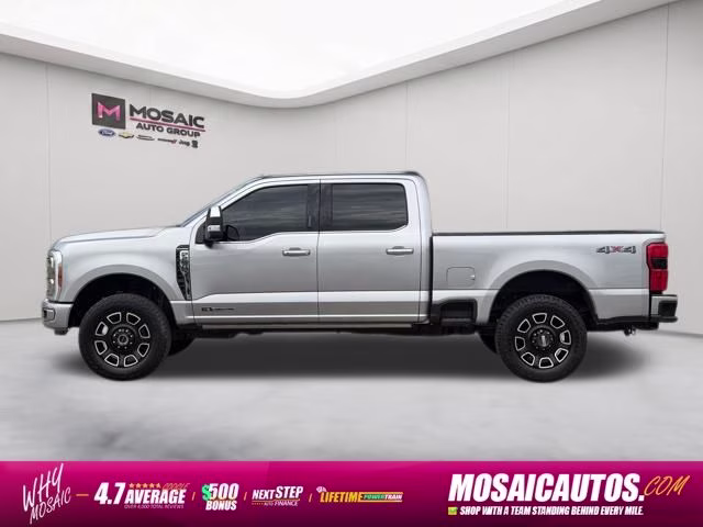 2023 Silver Ford Super Duty F-250 SRW Platinum 4X4 Truck