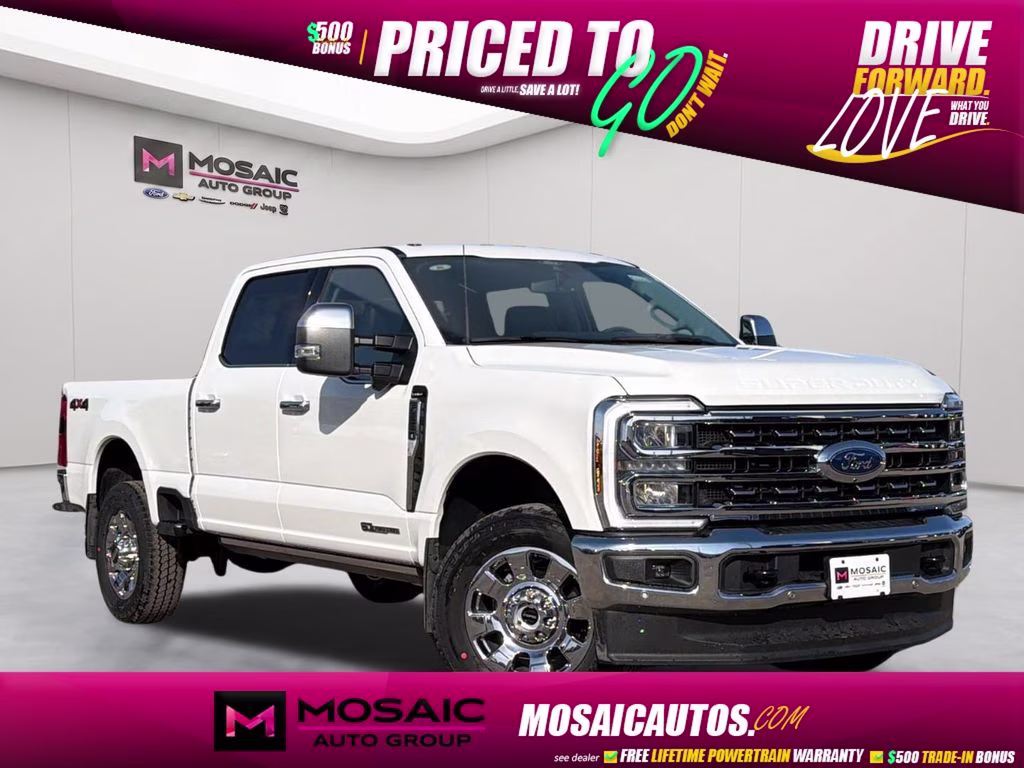 2026 White Metallic Ford Super Duty F-350 SRW Lariat 4X4 Truck