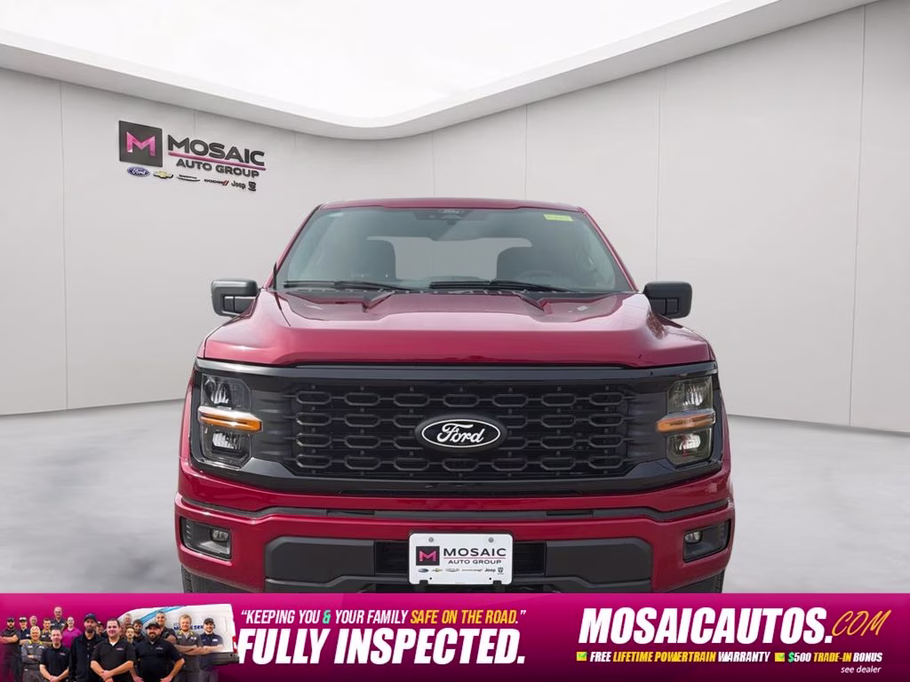 2025 Red Metallic Ford F-150 STX 4X4 Truck