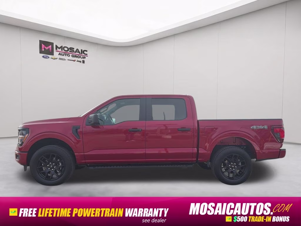 2025 Red Metallic Ford F-150 STX 4X4 Truck