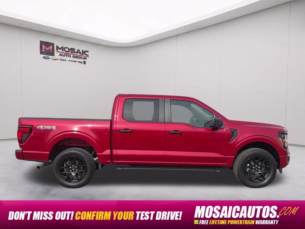 2025 Red Metallic Ford F-150 STX 4X4 Truck