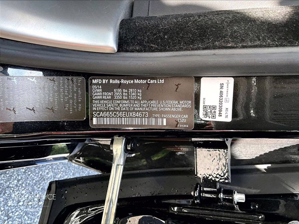 2014 Diamond Black Rolls-Royce Wraith Two-Tone Spec RWD Coupe