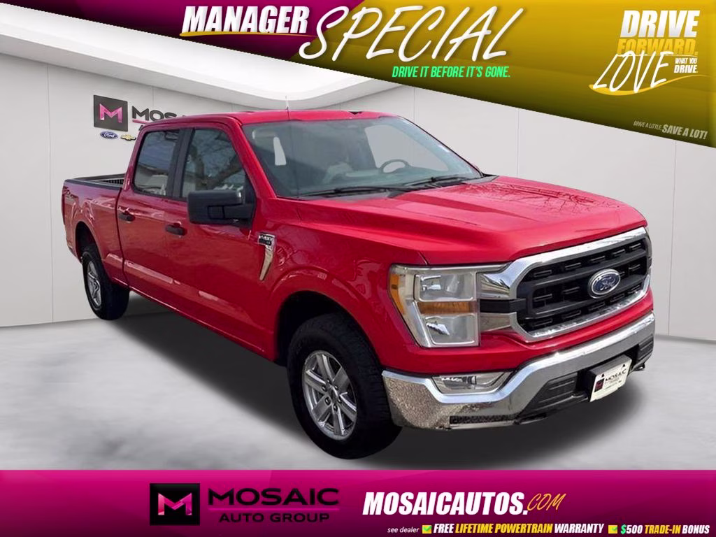 2021 Red Ford F-150 XLT 4X4 Truck