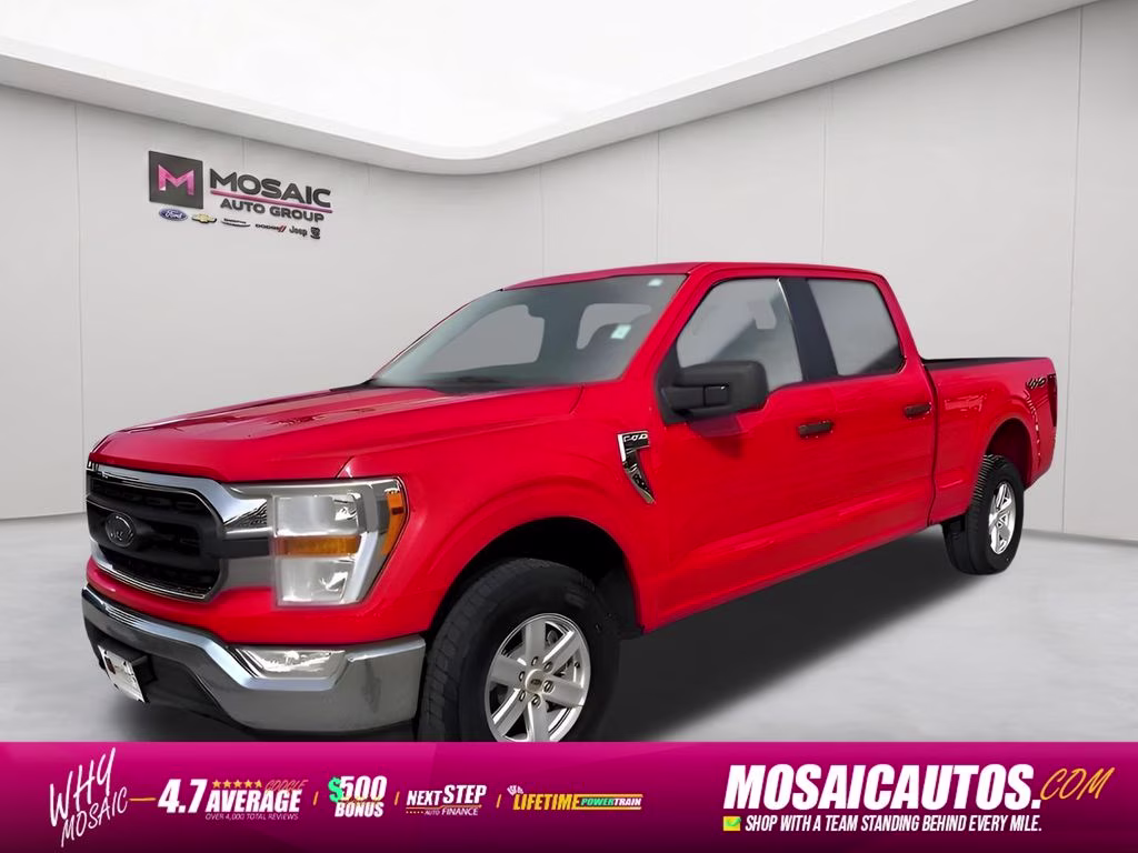 2021 Red Ford F-150 XLT 4X4 Truck