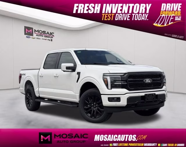 2026 Star White Metallic Tri-Coat Ford F-150 Lariat 4X4 Truck