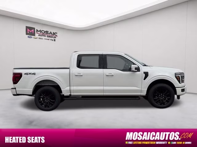 2026 Star White Metallic Tri-Coat Ford F-150 Lariat 4X4 Truck