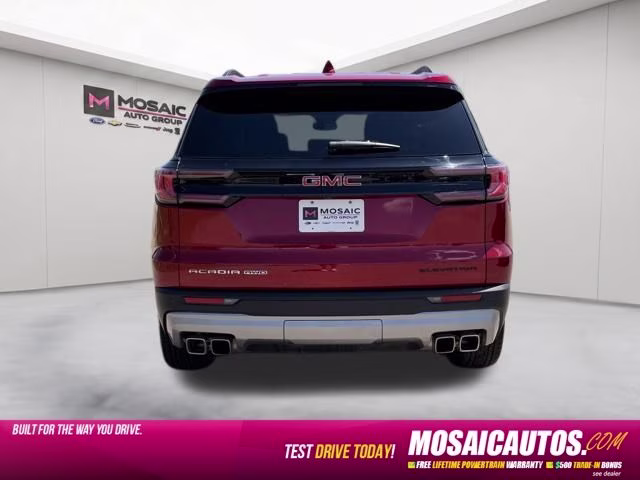 2025 Volcanic Red Tintcoat GMC Acadia Elevation AWD SUV