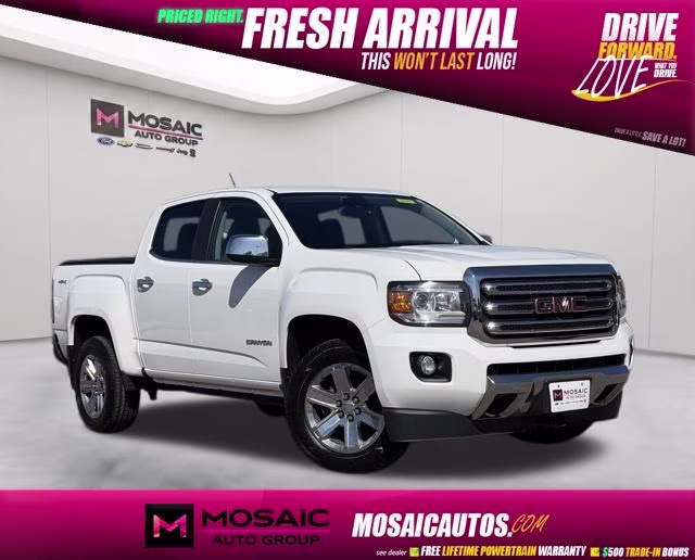 2016 Summit White GMC Canyon SLT 4X4 Truck