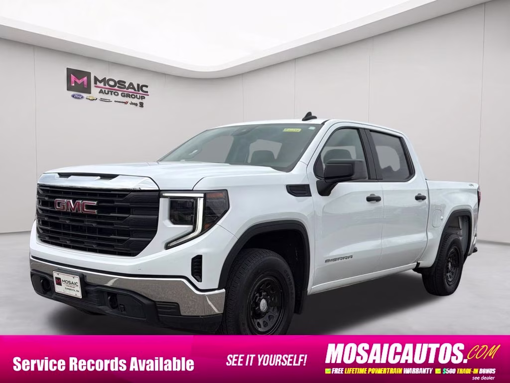 2024 Summit White GMC Sierra 1500 Pro 4X4 Truck