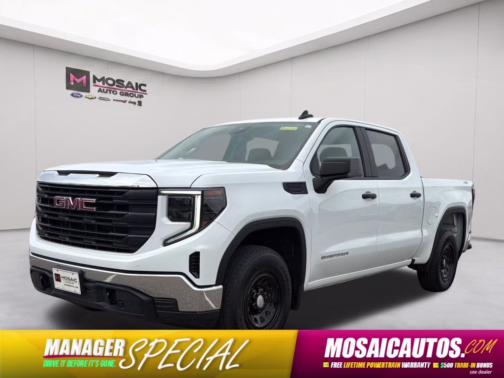 2024 Summit White GMC Sierra 1500 Pro 4X4 Truck