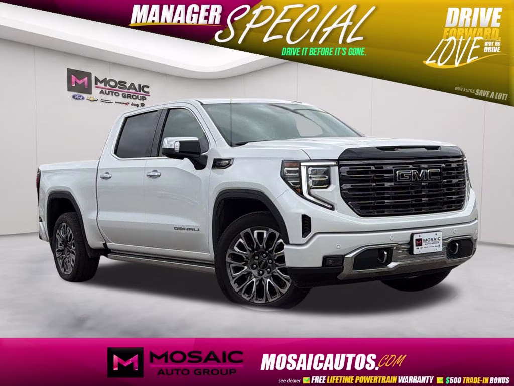 2025 White Frost Tricoat GMC Sierra 1500 Denali Ultimate 4X4 Truck
