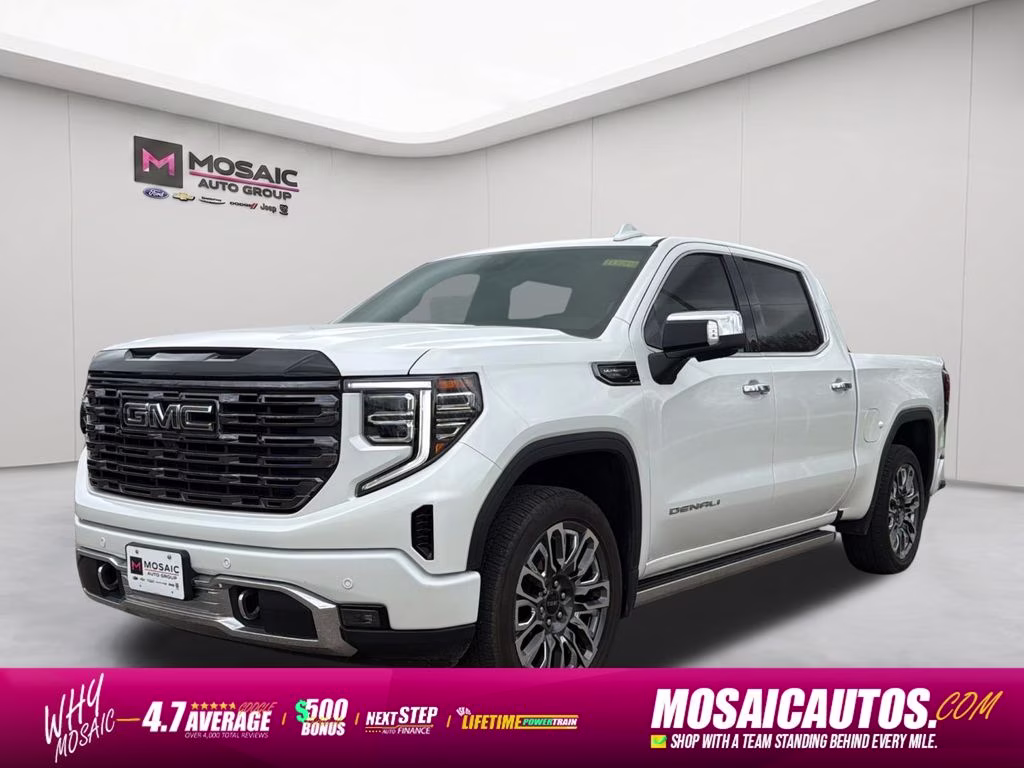 2025 White Frost Tricoat GMC Sierra 1500 Denali Ultimate 4X4 Truck