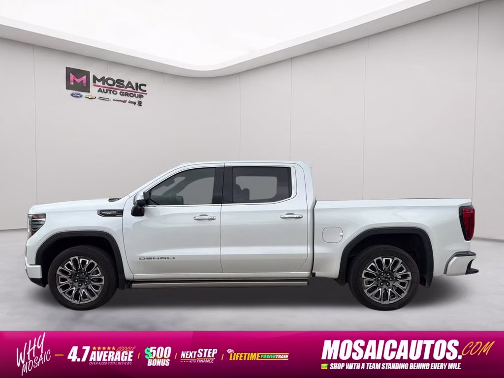 2025 White Frost Tricoat GMC Sierra 1500 Denali Ultimate 4X4 Truck