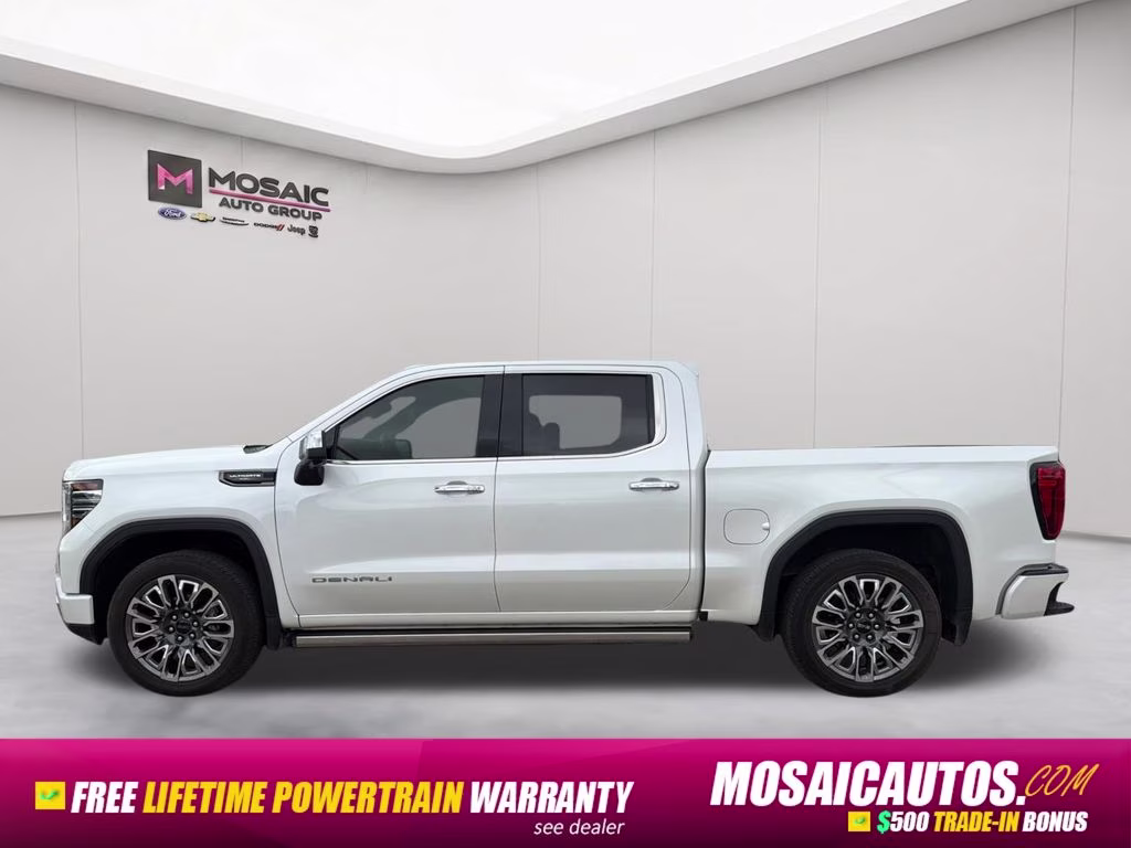 2025 White Frost Tricoat GMC Sierra 1500 Denali Ultimate 4X4 Truck
