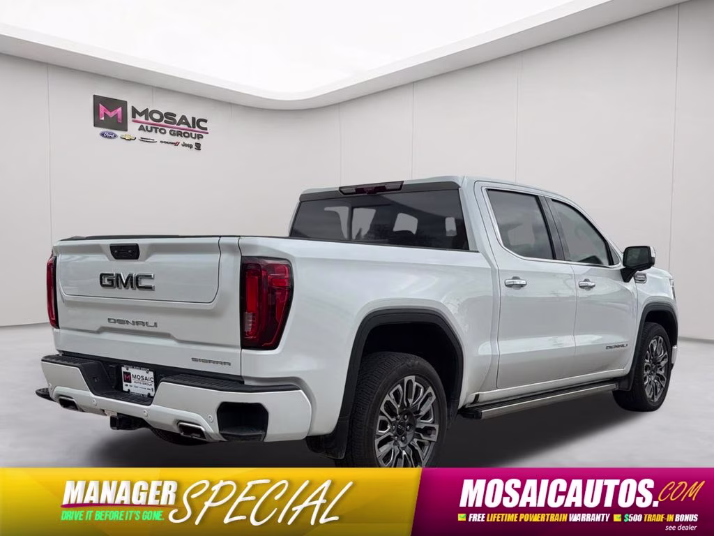 2025 White Frost Tricoat GMC Sierra 1500 Denali Ultimate 4X4 Truck
