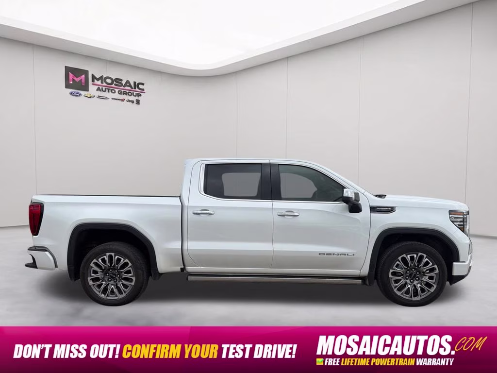 2025 White Frost Tricoat GMC Sierra 1500 Denali Ultimate 4X4 Truck