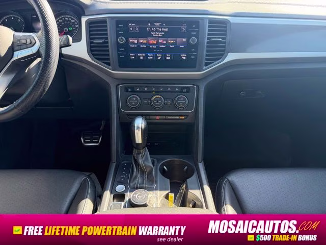 2021 Pyrite Silver Metallic Volkswagen Atlas 3.6L V6 SE w/Technology R-Line AWD SUV