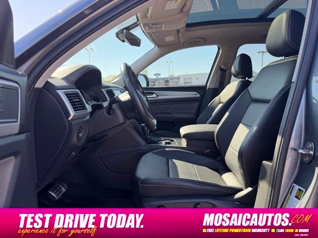 2021 Pyrite Silver Metallic Volkswagen Atlas 3.6L V6 SE w/Technology R-Line AWD SUV