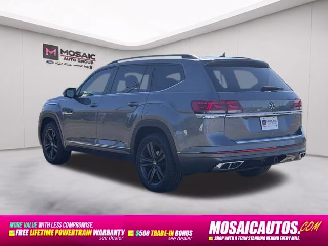 2021 Pyrite Silver Metallic Volkswagen Atlas 3.6L V6 SE w/Technology R-Line AWD SUV