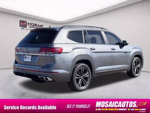 2021 Pyrite Silver Metallic Volkswagen Atlas 3.6L V6 SE w/Technology R-Line AWD SUV