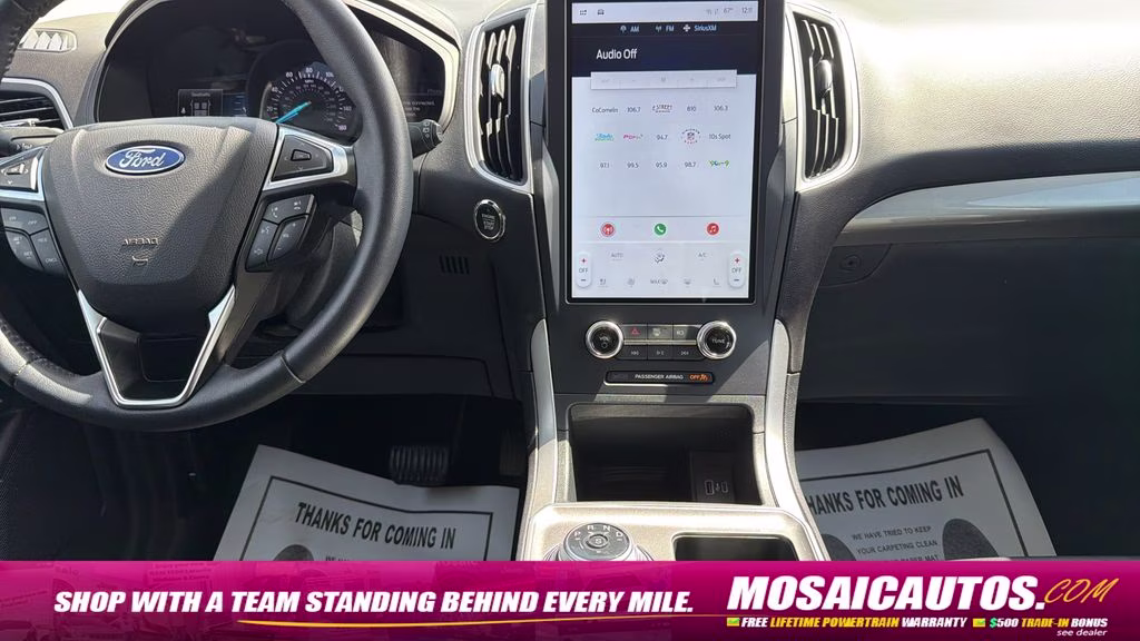2024 Black Metallic Ford Edge SEL AWD SUV