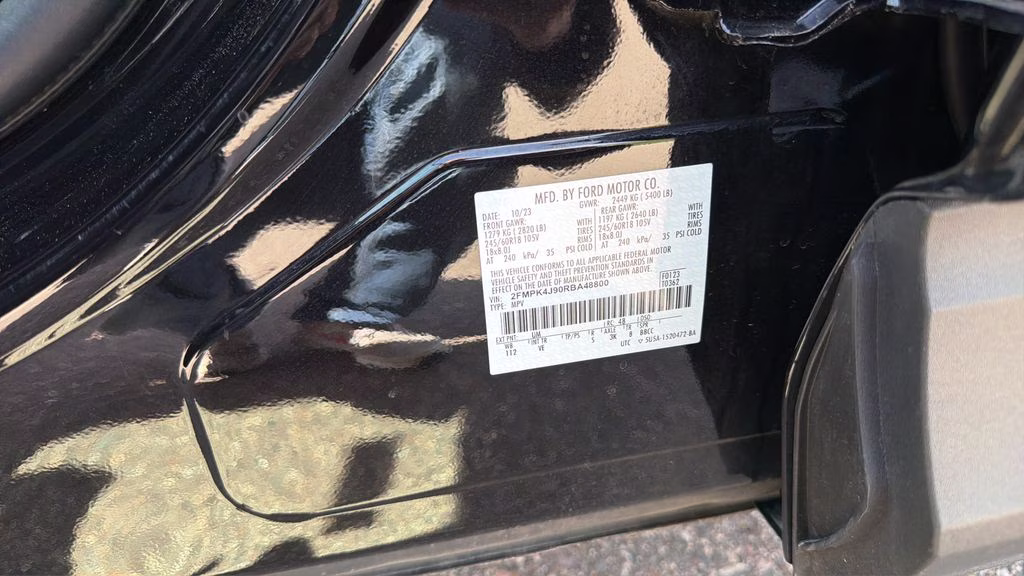 2024 Black Metallic Ford Edge SEL AWD SUV