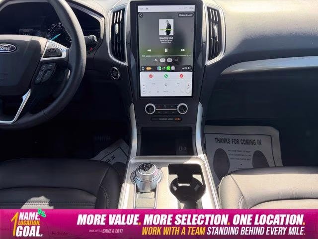 2023 Oxford White Ford Edge SEL AWD SUV