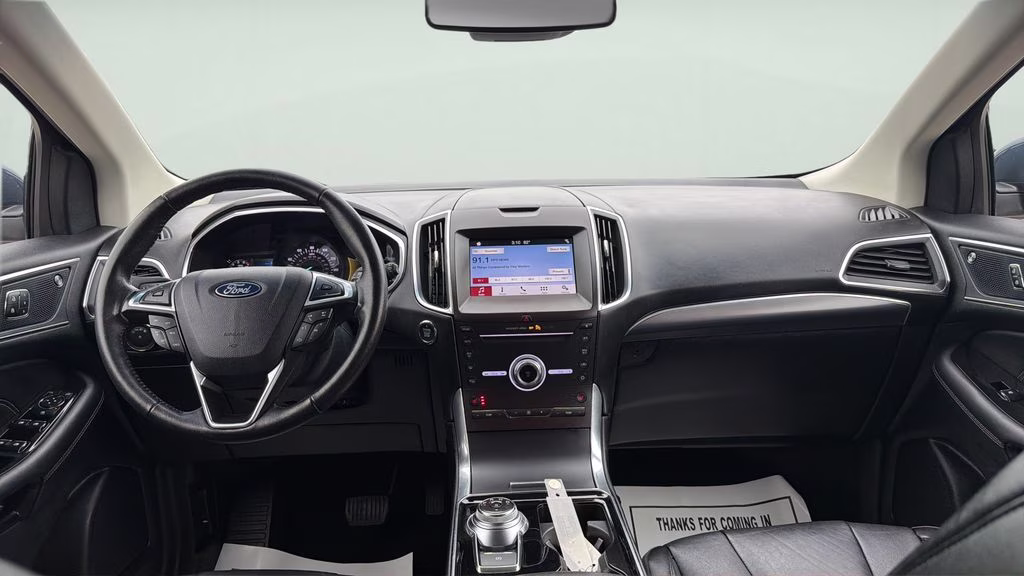2019 Blue Metallic Ford Edge Titanium AWD SUV