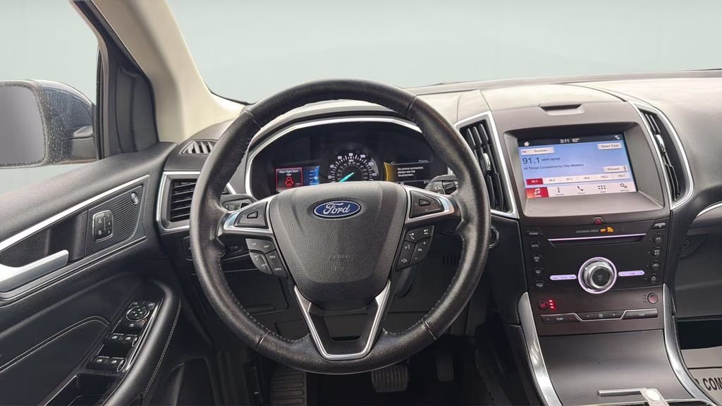 2019 Blue Metallic Ford Edge Titanium AWD SUV