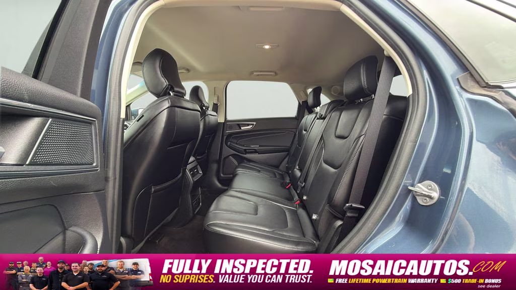 2019 Blue Metallic Ford Edge Titanium AWD SUV