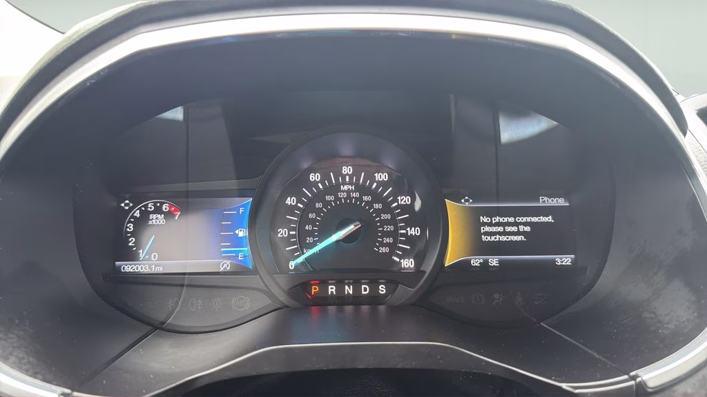 2019 Blue Metallic Ford Edge Titanium AWD SUV