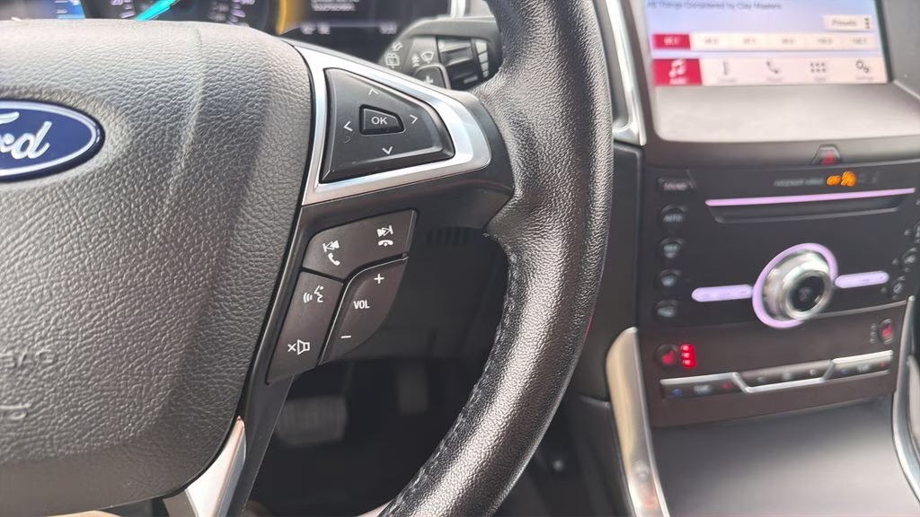 2019 Blue Metallic Ford Edge Titanium AWD SUV