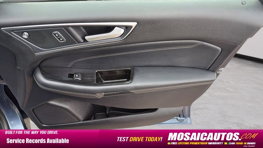 2019 Blue Metallic Ford Edge Titanium AWD SUV
