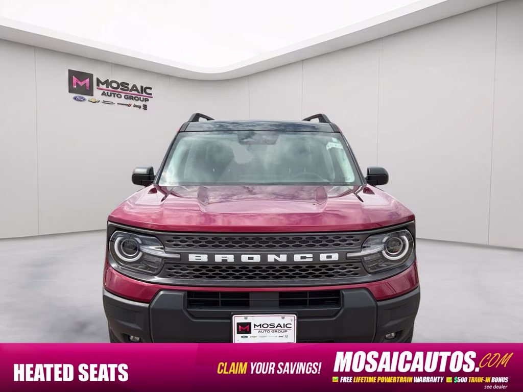 2025 Ruby Red Metallic Tinted Clearcoat Ford Bronco Sport Big Bend 4X4 SUV